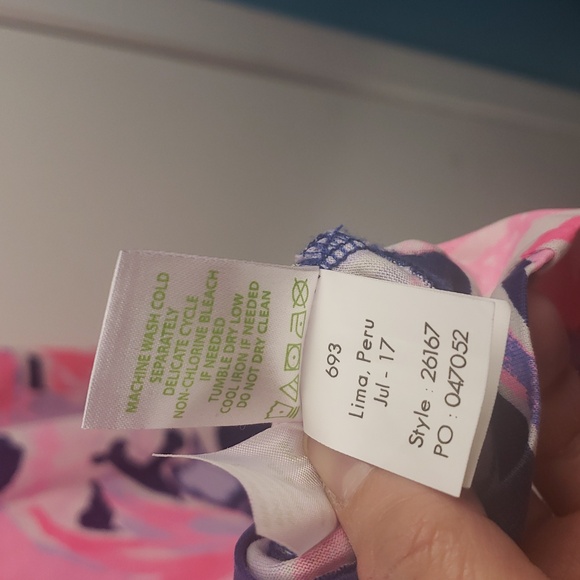 Lilly Pulitzer MERRIT DRESS True Blue Paradise Point Size Xs - Picture 7 of 7